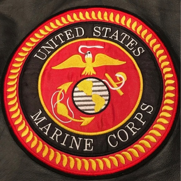 *SOLD* US Marines Leather Jacket - Picture 12 of 12